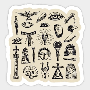 Egyptian drawings Sticker